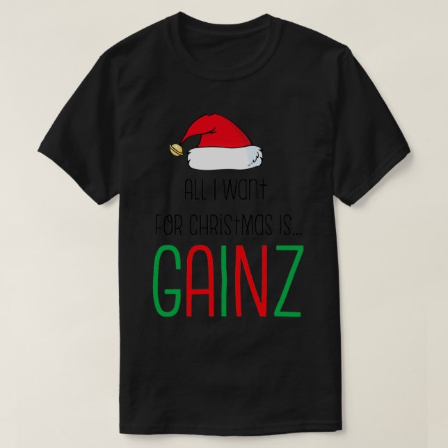 Camiseta Tudo Que Quero É Gainz. (Frente do Design)