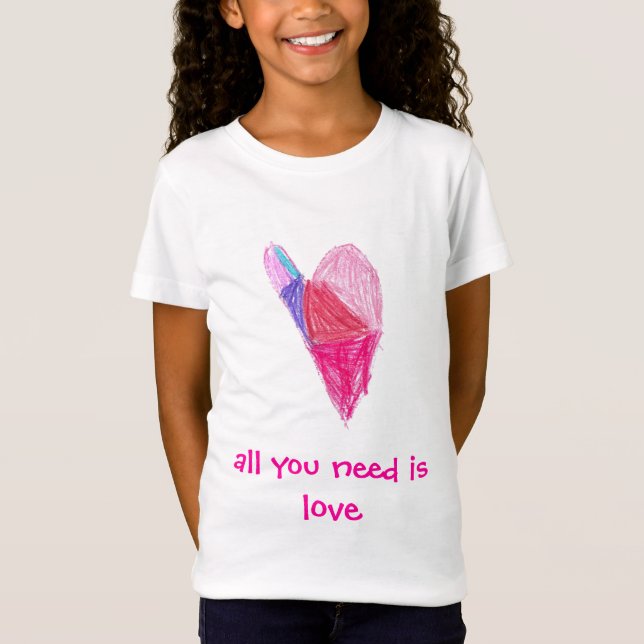 Camiseta Tudo que você precisa é amor (Frente)