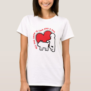 Camiseta tudo que você precisa é amor e um cachorro