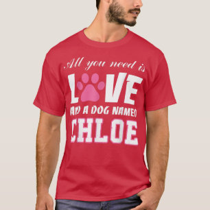Camiseta Tudo que você precisa é amor e um cachorro chamado