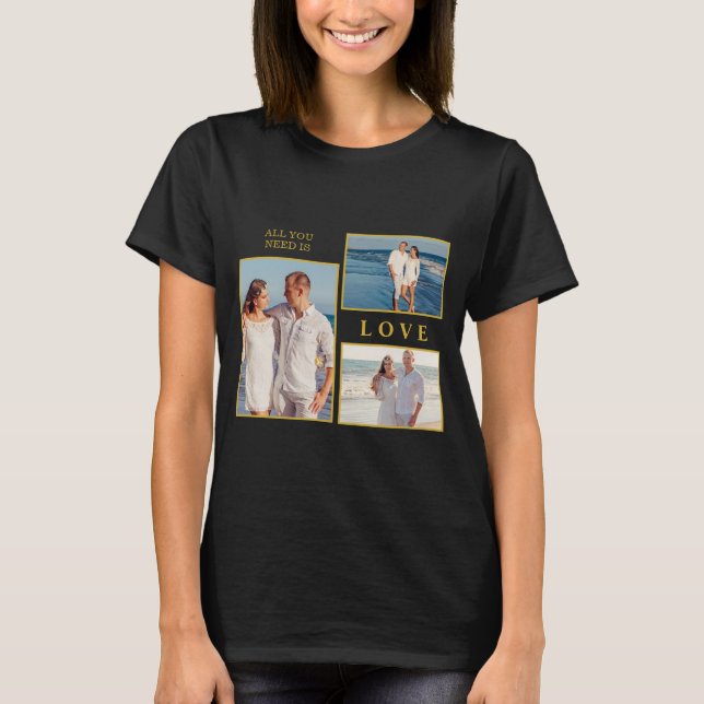 Camiseta Tudo que você precisa é de uma citação de casal an (Frente)