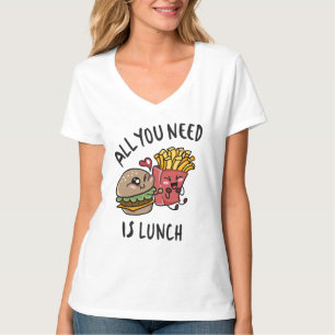 Camiseta Tudo que você precisa é do almoço