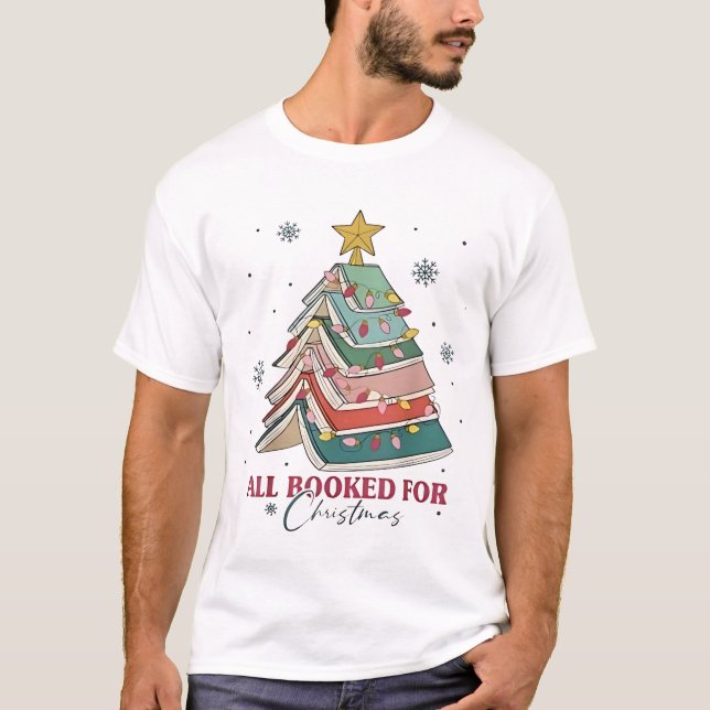 Camiseta Tudo Reservado Para O Livro De Natal Leve Da Árvor (Frente)