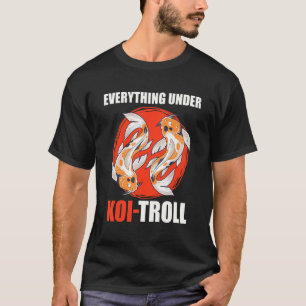 Camiseta Tudo sob o Lago de Koi Koitroller Lago de Peixes