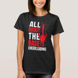 Camiseta Tudo Sobre O Equipamento De Base Do Cheerleader