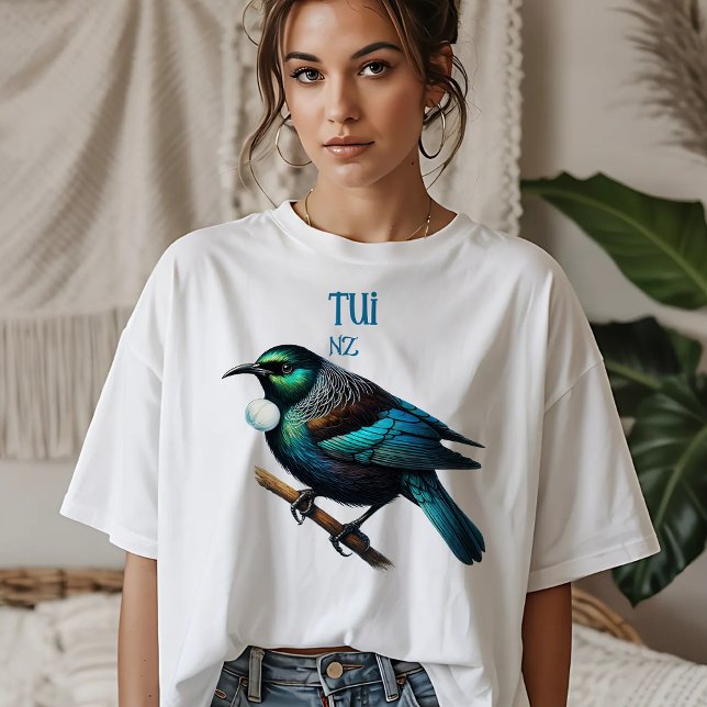 Camiseta Tui - Native Bird of New Zealand (Criador carregado)
