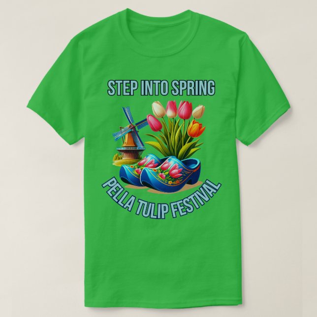 Camiseta Tulip Festival Pella Iowa (Frente do Design)