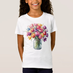 Camiseta Tulip Flower Vase