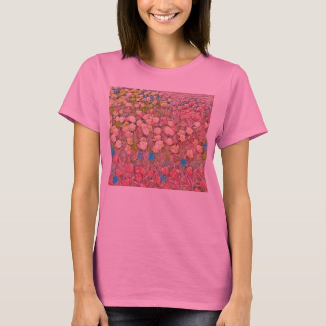 Camiseta Tulip multicolorido superior (Frente)
