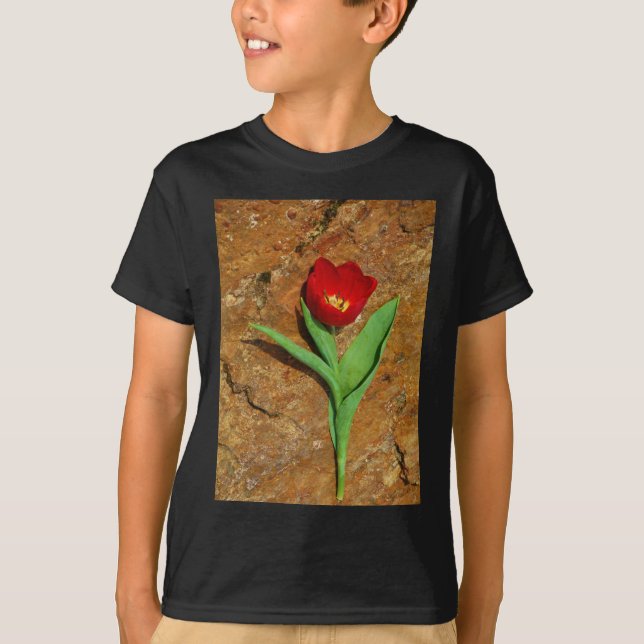 Camiseta Tulipa Amarela e Vermelha (Frente)