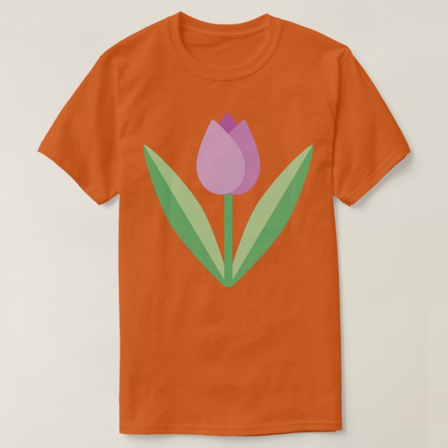 Camiseta Tulipa Colorida Bonita (Frente do Design)