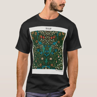 Camiseta Tulipa de William Morris, Abstrato do moderno ar