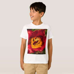Camiseta tulipa vermelha