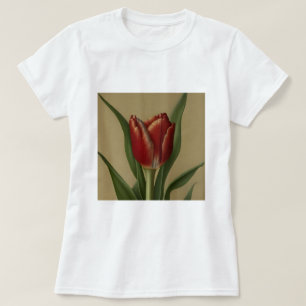 Camiseta Tulipa Vermelha chique Adorável