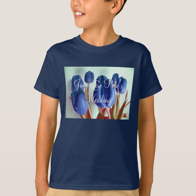 Camiseta Tulipas Azuis (Frente)
