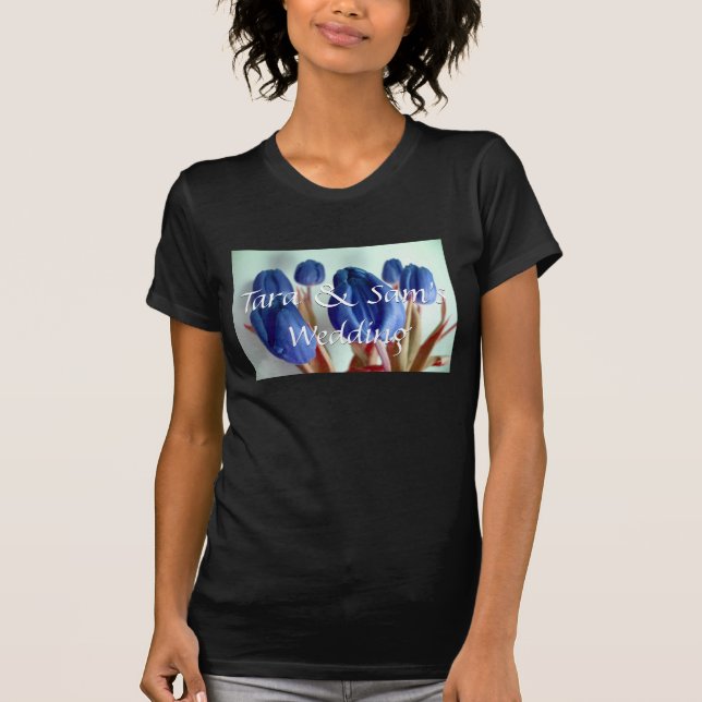 Camiseta Tulipas Azuis (Frente)