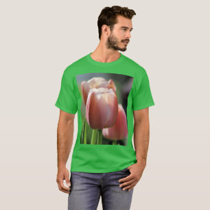 Camiseta Tulipas cor-de-rosa