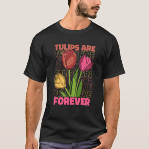 Camiseta Tulipas de Jardinagem para Jardins de Tulipas
