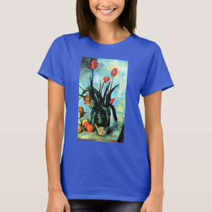 Camiseta Tulipas em um Vaso por Paul Cezanne, Arte Antiga