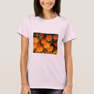 Camiseta Tulipas Laranja