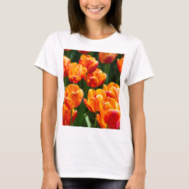 Camiseta Tulipas laranja-claras no parque