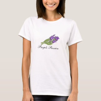 Camiseta Tulipas Paixão Roxa