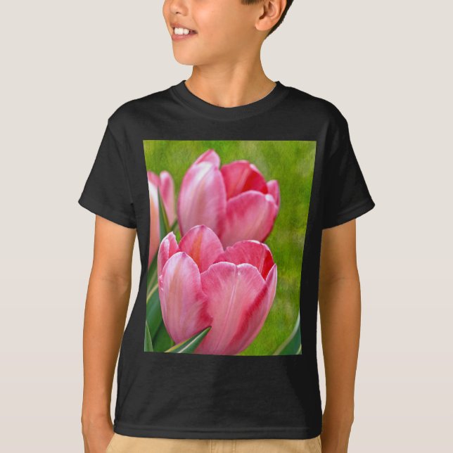 Camiseta Tulipas Rosa (Frente)