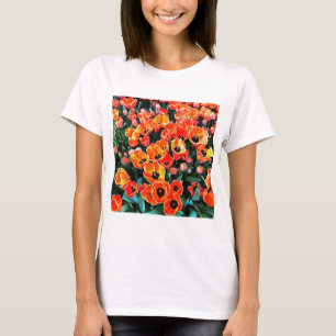 Camiseta Tulipas Vermelhas Brilhantes de Istambul