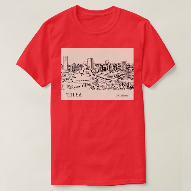 Camiseta Tulsa Oklahoma 3 (Frente do Design)