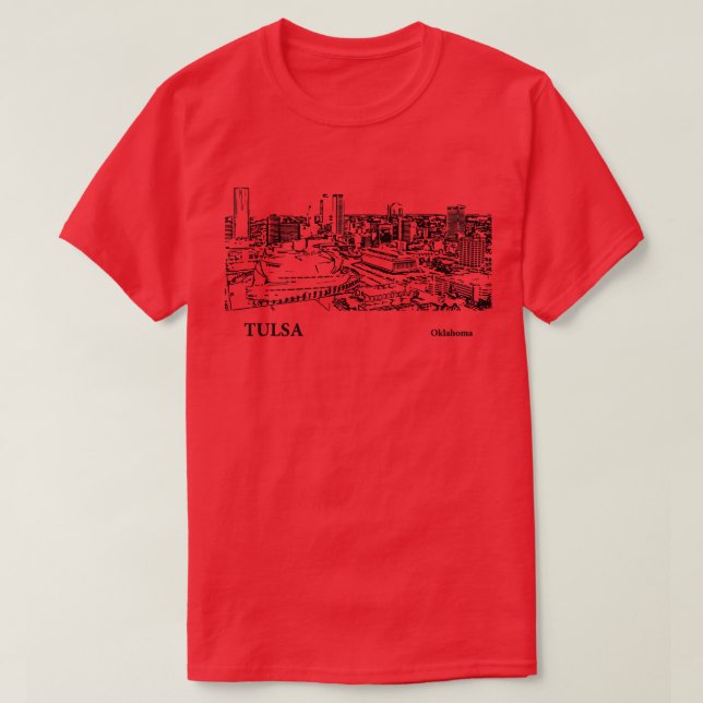 Camiseta Tulsa Oklahoma 5 (Frente do Design)