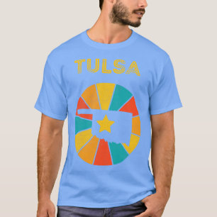 Camiseta Tulsa Oklahoma Vintage angustiou Souvenir 1