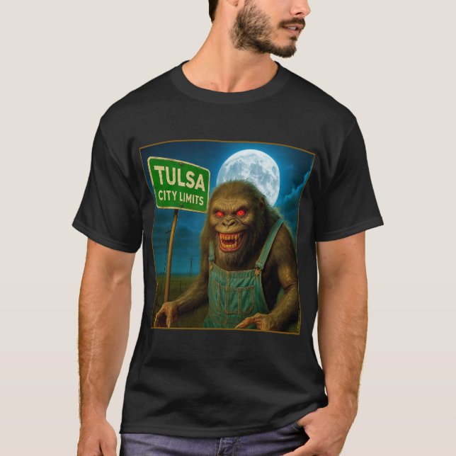 CAMISETA TULSA T-SHIRT - "TERROR STRIKS TULSA" (Frente)
