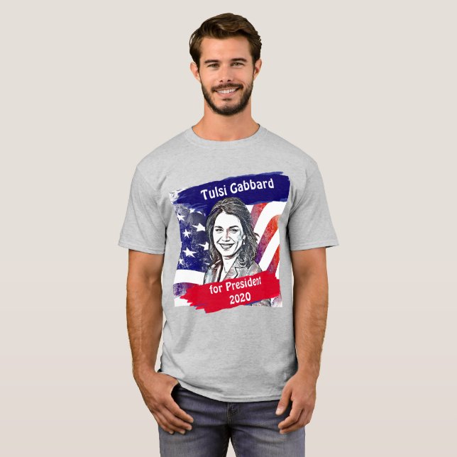 Camiseta Tulsi Gabbard para as eleições de 2020 (Frente Completa)