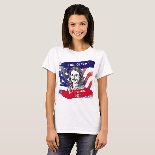 Camiseta Tulsi Gabbard para as eleições de 2020 (Frente Completa)