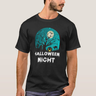 Camiseta Tumba da Broom Abóbora Gravada Assustadora de Hall
