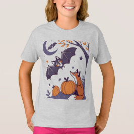Camiseta Tumblers de Halloween Fofos e Aconchegantes com Mo