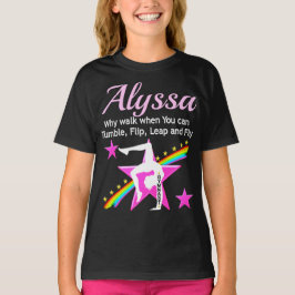 CAMISETA TUMBLING GYMNAST PERSONALIZADO T SHIRT