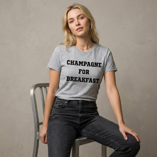 Camiseta Tumblr Champanhe No Café Da Manhã
