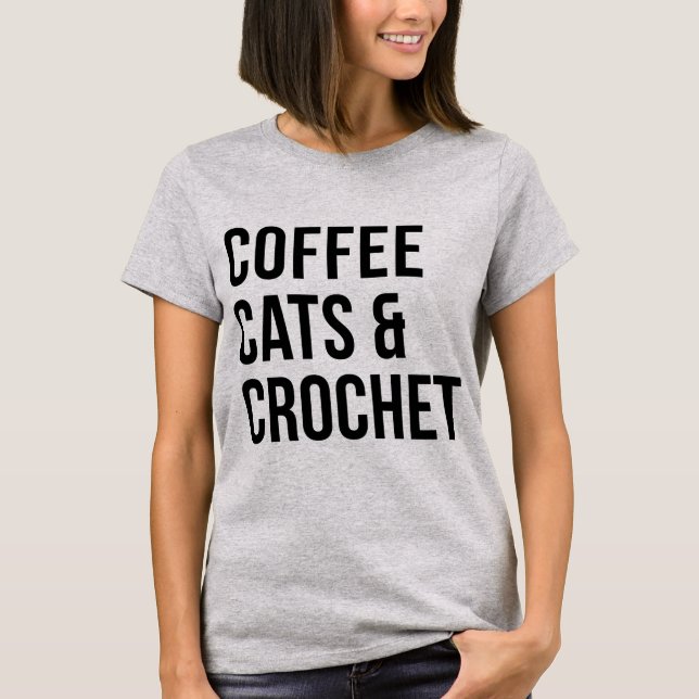 Camiseta Tumblr T-Shirt Cafés e Crochet (Frente)
