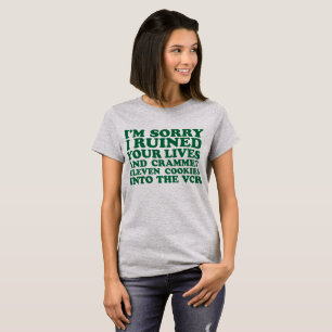 Camiseta Tumblr T-Shirt Eu sinto muito ter arruinado suas v