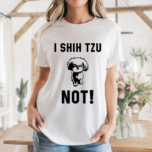 Camiseta Tumblr T-Shirt I Shih Tzu Not (Criador carregado)