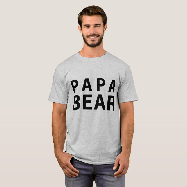 Camiseta Tumblr T-Shirt Papa Bear (Frente Completa)
