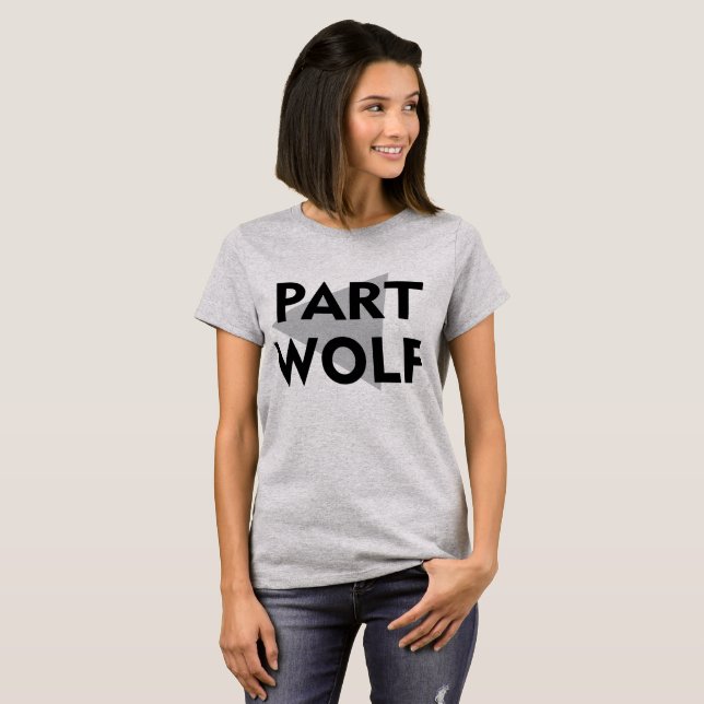 Camiseta Tumblr T-Shirt Part Wolf (Frente Completa)