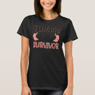 Camiseta Tummy Ache Sobrevivente Stomachache Roupa