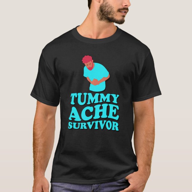 CAMISETA TUMMY ACHE SURVIVOR  IBS (Frente)