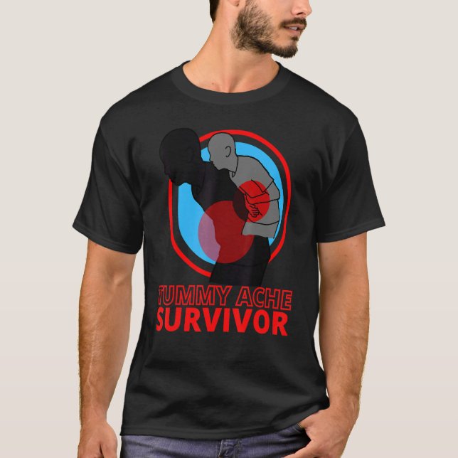 Camiseta Tummy Ache Survivor IBS Stomach Ache (Frente)