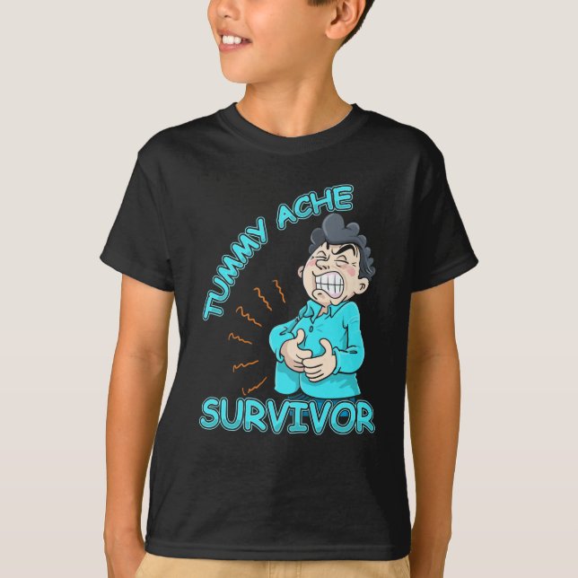 Camiseta Tummy Ache Survivor Stomach Ache (Frente)