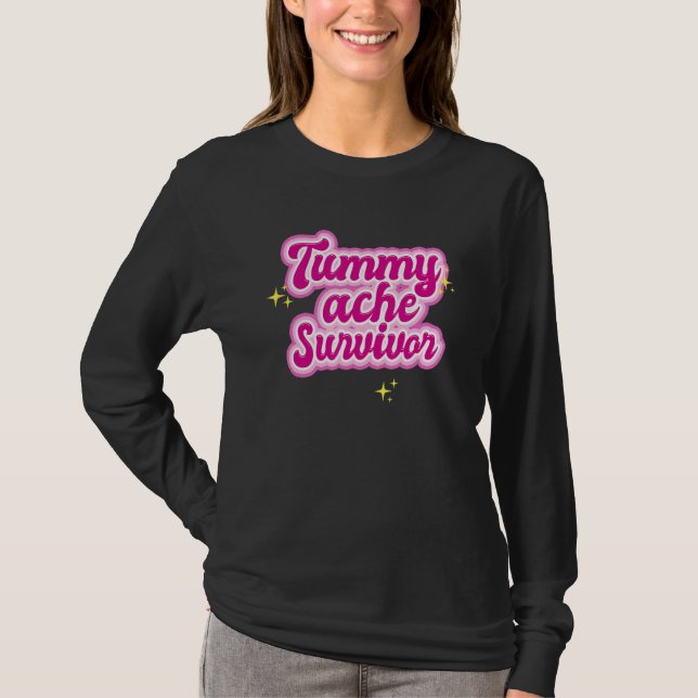 Camiseta Tummy Ache Survivor  Stomach Ache IBS 2 (Frente)