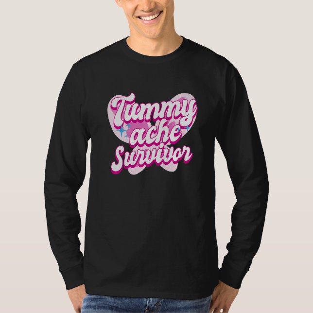 Camiseta Tummy Ache Survivor  Stomach Ache IBS  3 (Frente)