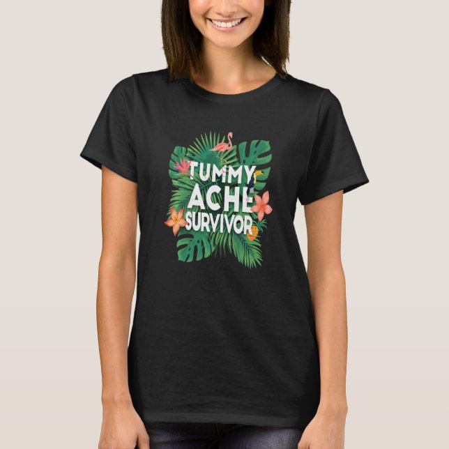 Camiseta Tummy Ache Survivor  Stomach Ache IBS  5 (Frente)